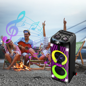 Enceinte Bluetooth multifonctionnelle CH-2121 avec chariot, audio sans fil, lumière <span class=keywords><strong>d</strong></span>'ambiance colorée et subwoofer haute puissance - Product Image 6