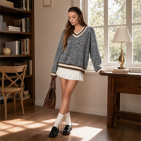 Vêtements en gros, articles en vrac, vêtements pour femmes, pull pour femmes, style crochet Y2K, design de marque pour ensembles de sport pour femmes