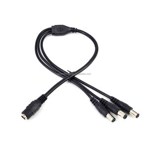1～<span class=keywords><strong>2</strong></span>/3/4/5/8ウェイDC電源スプリッターケーブル、メス-オス5.5×<span class=keywords><strong>2</strong></span>.1mmジャックコネクタ、12V電源アダプタースプリッター - Product Image 2