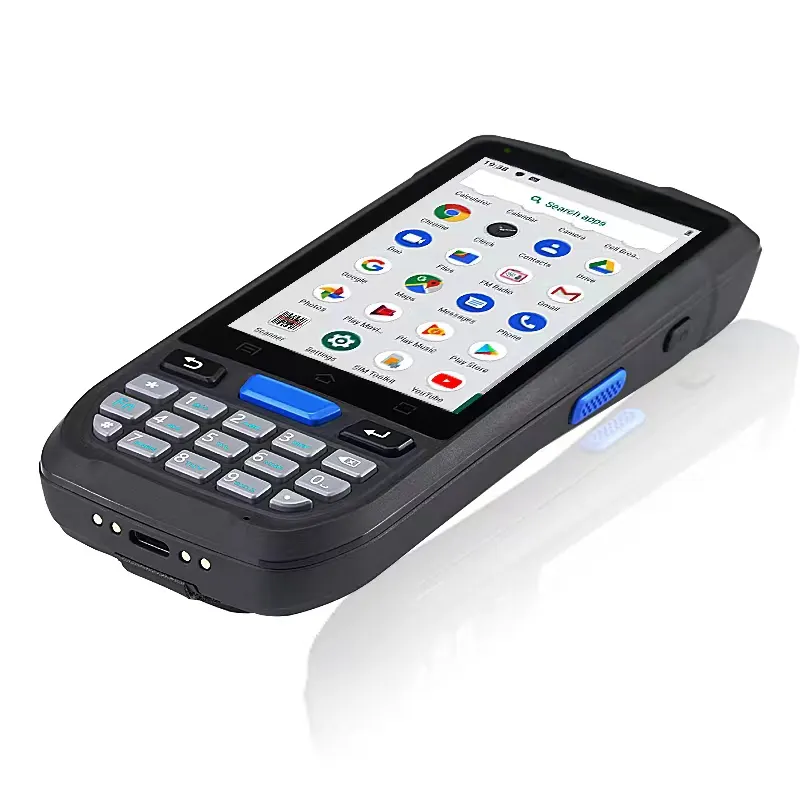 RUIYANTEK विश्वसनीय आरएफआईडी हाथ में एंड्रॉयड पीडीए बारकोड स्कैनर के साथ टर्मिनल: स्मार्टफ़ोन कैमरा, एनएफसी, जीपीएस और रिचार्जेबल बैटरी