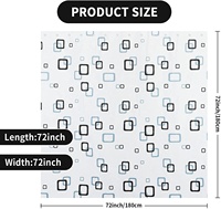 Rideau de douche avec 12 crochets gratuits, imprimé peva, vente en gros, oem avec livraison gratuite