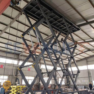 6 tonnes 10000kg 15 tonnes 20 tonnes de capacité de chargement plate-forme hydraulique stationnaire d'ascenseur de cargaison de ciseaux 10 tonnes ont utilisé l'ascenseur de cargaison - Product Image 3