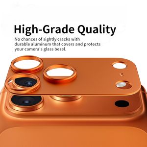 Film d'objectif en métal creux surélevé pour iPhone 17 Pro Max et 17 Air Matte Finish <span class=keywords><strong>Camera</strong></span> Protection Pad Anti-rayures Antichoc - Product Image 6
