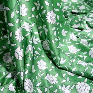 Factory Price Low MOQ pure silk fabric Wholesale silk fabric printed for bedding and sleepwear silk fabric supplier