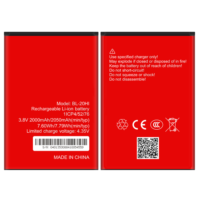 For Itel Battery Bl 5c BL-20Hi Original Mobile Phone Big Batteries for Itel Itel A16 A23 A32F A44 A46 15bi A33 Batteira