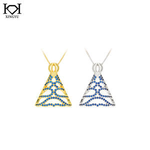 Collar con Colgante <span class=keywords><strong>de</strong></span> Espinela Azul y Circonita, Joyería Más Vendida en <span class=keywords><strong>Amazon</strong></span> - Product Image 4