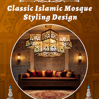 Lustre sur mesure pour mosquée, salle de prière, villa, restaurant, luminaire suspendu LED