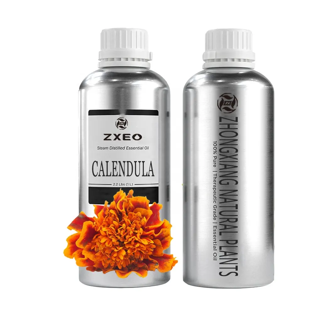 Private Label Organic Calendula Extract Marigold Oil Pure Natural Calendula Oil Bulk Essential Oil for Face Skin Body Massage