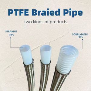 Tuyaux en plastique blanc laiteux 100% vierges résistants aux hautes températures, tubes FEP, tuyaux PFA, tubes extrudés PTFE - Product Image 2