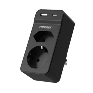 Eu Standaard Smart Socket Eu Stekker Stopcontact 2 Ac Poort En 2 Usb