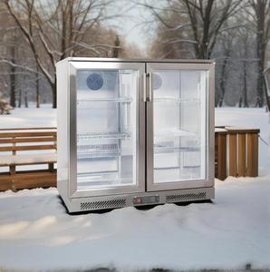 Super settember offerta 2 vetri <span class=keywords><strong>porta</strong></span> Display Mini Bar frigo prezzo Undercounter frigorifero vetro trasparente - Product Image 5