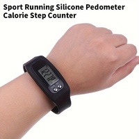 Montre multifonctionnelle Fitness Tracker Podomètre numérique LCD pour l'extérieur Course à pied Marche Jogging
