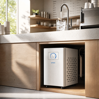 Système de refroidissement d'eau compact haute capacité à commande à distance, refroidisseur d'eau sous comptoir à refroidissement direct pour la restauration