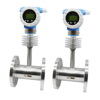 Medidor de Flujo Digital Industrial de Acero Inoxidable 4-20mA RS485 HART para Medición de Flujo de Líquidos Viscosos, Gas y Vapor
