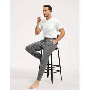 <b>Men's</b> Bamboo Viscose <b>Pajama</b> Pants Soft Joggers Sleep Bottoms With Drawstring And Pockets Custom <b>Mens</b> Lounge Pants - Product Image 4