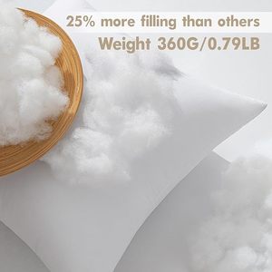 18x18 Lnches inserti <span class=keywords><strong>per</strong></span> cuscini, rivestimento in microfibra spazzolata ipoallergenico verso il basso imbottito cuscino quadrato alternativo - Product Image 5