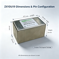 Transformateur d'isolation de signal ZXY DU19 en permalloy pour équipement audio, réponse en fréquence large 1:1+1+1