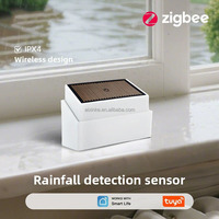 Capteur intelligent Tuya Zigbee 2-en-1 de luminosité et de détection de pluie, détecteur de gouttes de pluie