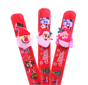 Pulseras circulares LED de Navidad para niños, juguetes creativos para decoración de fiesta - Product Image 1