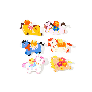 Spot Wholesale Cute cartoon pony brooch Acrylic <b>backpack</b> decoration pin <b>Kids</b> gift accessory pin Plastic Craft Decor - Product Image 4