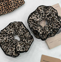 Élastique à cheveux vintage Spice Girls motif léopard, en tissu, volumineux et moelleux, pour femme, élégant, pour mariage, mode, soins personnels, petit prix