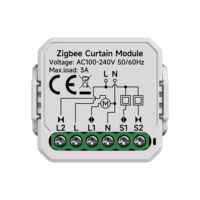 Interrupteur intelligent pour rideaux WiFi/Zigbee - Contrôle par application Tuya, Assistant vocal, Installation facile pour l'automatisation de la maison