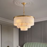 Lustre suspendu LED moderne en cuivre de grande taille pour villa, hôtel, salon et restaurant, décoration pour la maison