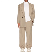 Pantalon droit décontracté tendance pour homme, de haute qualité, coupe classique, tissu peigné, imperméable, avec poche latérale