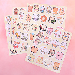 Adesivi Decorativi Personalizzati per Bambini con Stampe di Cartoni Animati, Fogli di Adesivi Impermeabili Kawaii - Product Image 6
