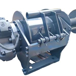 10 20 30 50 Ton Idraulico per autocarro per verricello trattore trivellazione per barca marina attrezzatura di sollevamento per gru in acciaio 24V - Product Image 2