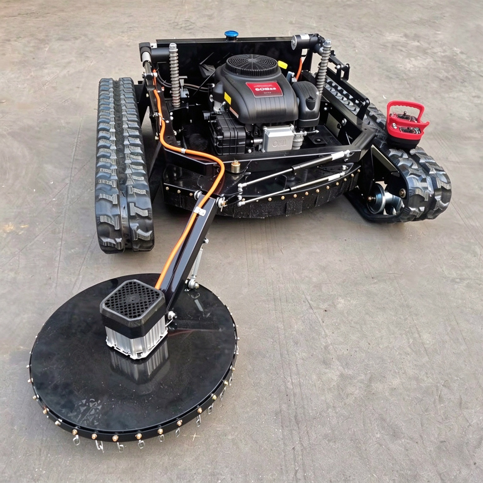 Remote Control Zero Turn Crawler Lawn Mower 80cm Gasoline Engine ...