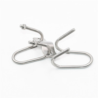Colliers de serrage en U double en acier inoxydable pour tuyaux, équipement d'élevage porcin, pince de fixation robuste pour bétail, modèle 002