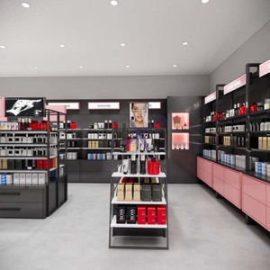 Vitrinas comerciales de alta calidad personalizadas LUX 2022 para tiendas minoristas de perfumes y cosméticos con diseño 3D - Product Image 4