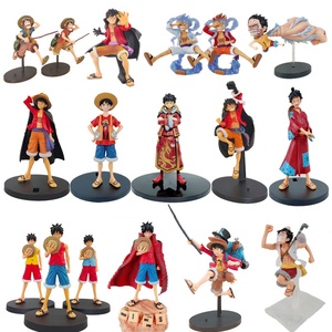 Mercancía de Anime del País de Wano, Figura Decorativa de PVC de <span class=keywords><strong>Luffy</strong></span> con Sombrero de Paja, Diseño en Caja, Temática de Películas y TV, 14 cm, Venta al Por Mayor - Product Image 1