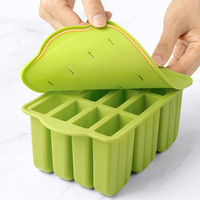 Fabricant en gros de moules en silicone de qualité alimentaire pour glaces et sucettes glacées en forme de cubes avec logo personnalisé à vendre