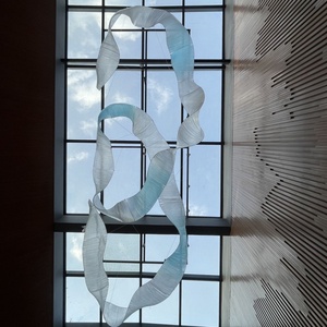 Candelabro <span class=keywords><strong>de</strong></span> acero inoxidable <span class=keywords><strong>de</strong></span> vidrio <span class=keywords><strong>de</strong></span> color, luz <span class=keywords><strong>de</strong></span> estilo Art Nouveau, diseño <span class=keywords><strong>de</strong></span> curva <span class=keywords><strong>de</strong></span> forma libre para Hotel, Villa, <span class=keywords><strong>piscina</strong></span> - Product Image 3