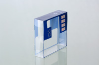 Production personnalisée de boîtes en plastique PVC transparent recyclable pour les articles de première nécessité, emballage pliable imprimé
