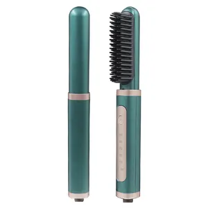 Portable Curling Iron Electric Hot Comb Automatic Hair Curler Hair Straightener Brush Hair Rollers