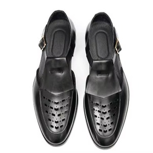 Zapatos Casuales de Hombre, Clásicos, de Cuero Genuino, Hechos a Mano, con Suela Gruesa, Cómodos, Transpirables, con Hebilla, para Exteriores - Product Image 5