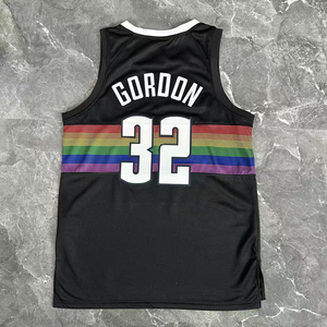 Maglia Sportiva Teamcheap Nuova Stagione Alta Qualità Pressata a Caldo Maglietta Sportiva da Uomo Abbigliamento da Basket 32 # Gordon 27 # Murray Wholesale - Product Image 3