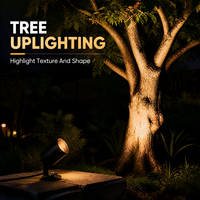Foco LED de Jardín Ajustable de 5w, Resistente al Agua, para Iluminación de Paisajes, Decoración de Paredes y Árboles, Iluminación Arquitectónica