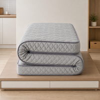 Matelas portable simple en mousse à mémoire de forme, pliable en trois parties, emballé sous vide, pour invités, voyages et camping, rangement compact