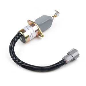 อะไหล่เครื่องจักรก่อสร้างมือสอง วาล์วโซลินอยด์ตัดน้ำมันเชื้อเพลิง สำหรับรถขุด Hyundai R60-5 และ Yanmar 1751ES-12A3UC12B1S - Product Image 4