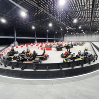 Construction de piste de karting, barrières de karting, barrières de protection pour karting, piste de karting électrique