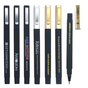 High Quality Gold Clip Animal-Shaped Promotional Plastic Ballpoint <b>Pen</b> Rubber Finished Hotel Stationery Custom Logo - Product Image 2