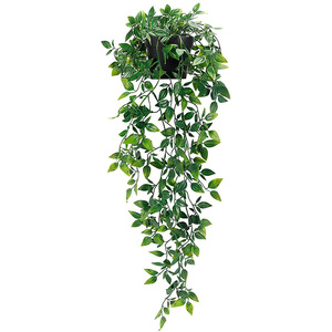 Guirlande de <span class=keywords><strong>plantes</strong></span> artificielles suspendues en plastique vert avec pot - Product Image 5