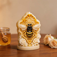 Bienenwaben-Kerzenform, Blumen-Zylinder-Silikonformen für Harz, Kerzen, Seife, Wachs, Bienenwachs, einzigartige Epoxidharz-Gießformen, Tonformen