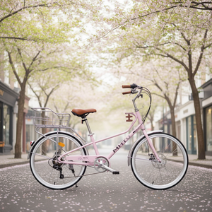 Vélo de ville simple et élégant à pédales, guidon <span class=keywords><strong>hollandais</strong></span>, vélo de banlieue pour femmes, vélo <span class=keywords><strong>style</strong></span> princesse, grand espace de rangement, vélo pour dames - Product Image 1