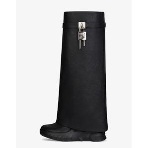 2024 automne et hiver bout rond grande boucle de tube droite à paroi ronde boucle de <span class=keywords><strong>requin</strong></span> bottes mi-longues - Product Image 1