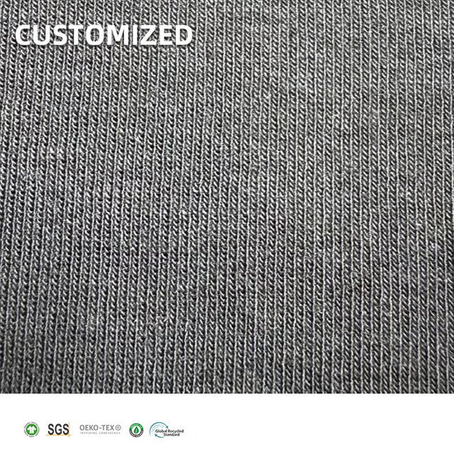 340GSM Eco-Friendly Breathable Bamboo Organic Cotton Spandex Knitted Jersey Fabric for Baby & Kids Activewear